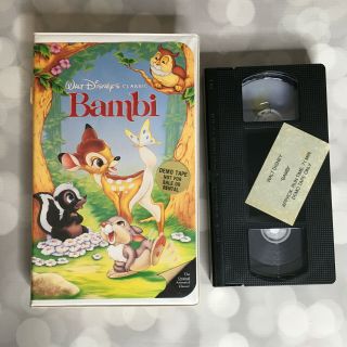 Bambi 1989 Disney Vhs,  Black Diamond,  942 Demo,  Rare