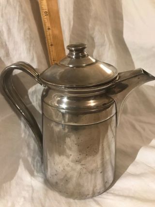 Vintage Silver Soldered Reed & Barton Coffee Tea Pot Pitcher 4006 135 Hotel Ship