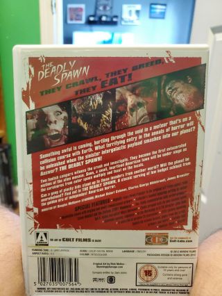 The Deadly Spawn Arrow Video DVD rare oop htf horror gore splatter 3