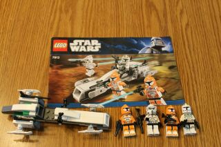 Lego Star Wars Clone Trooper Battle Pack 7913 Complete W/ Instructions Minifigs
