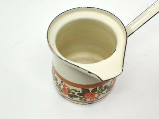 Vintage Enamel Turkish Coffee Pot - Antique Enamel Turkish Coffee Pot Maker 2