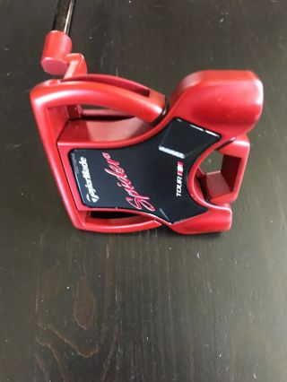 Rare Taylormade Tour Issue Spider Red Putter,  Stroke Grip With Case