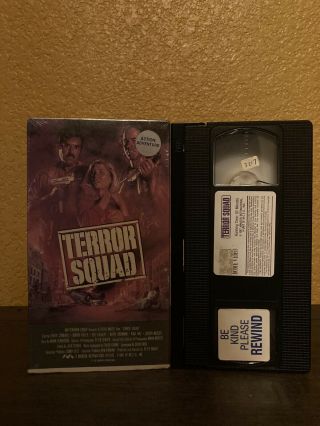 Terror Squad Vhs Rare Horror Action Flick 80s Awesomeness Murica
