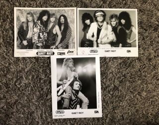 Rare Quiet Riot Promo Photos 100 Authentic Rock Memorabilia