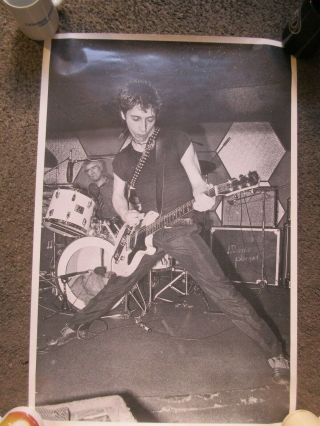 Rare Johnny Thunders (heartbreakers/n.  Y.  Dolls) 20 " X30 " B&w Poster Nm Cond.  4of 4
