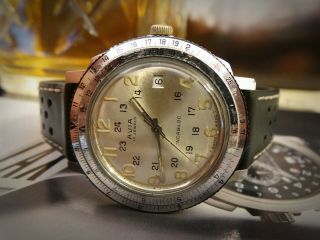 Avia Calibre Eta 2408 Swiss Gents Vintage Watch C1970 