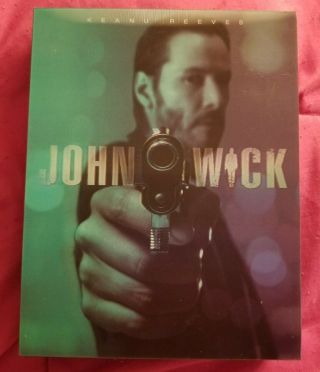 John Wick 1 & 2 Novamedia Limited Lenticular Slip Cover Blu - Ray 68/1000 Rare