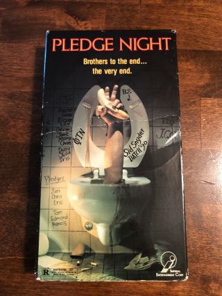 Pledge Night 1990 Vhs Ultra Rare Slasher Horror Oop Sleeze