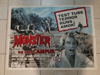 Monster On The Campus Movie Poster - 30 X 40 Inches - Rare