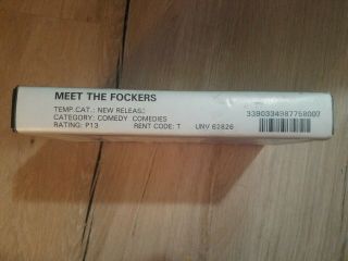 Blockbuster Rental Meet The Fockers ClamShell PREVIEWED VHS Case Movie RARE 2