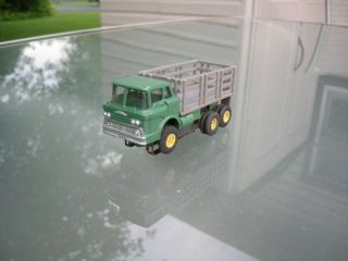 Aurora - T/jet Very Rare Olive Green/gray/gray Stake Body Truck Complete
