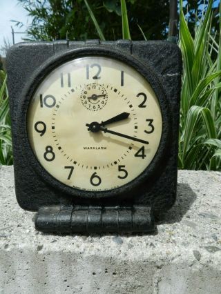 Rare,  Htf,  Vintage,  Ww Ii,  U.  S.  A.  Waralarm Clock,  Laselle Ill. ,  Very Good Condi