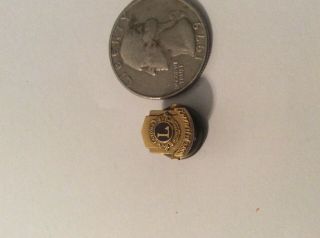 1938 / 1939 Lions Club International 100 Attendance Pin.  Extremely Rare