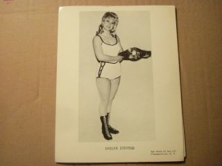 Evelyn Stevens Rare Lady/girl Wrestler Wrestling Vintage B&w Photo