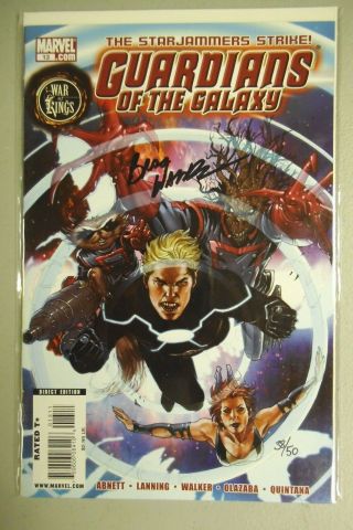 Rare Signed Guardians Of The Galaxy 13 Nm Dynamic Forces 38/50 Walker Groot