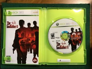 The Godfather II 2 Microsoft Xbox 360,  2009 COMPLETE VG RARE 2