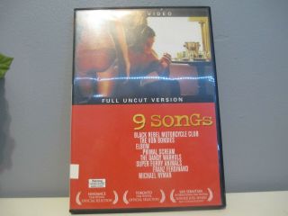 Rare 9 Songs Dvd Uncut Version,  2005,  Dvd Michael Winterbottom Out Of Print