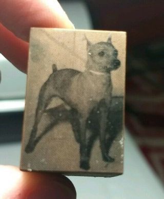 Vintage Letterpress Printing Block Miniature Pinscher? Dog