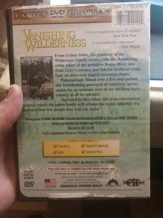 Vanishing Wilderness DVD,  2002 Family Classics - Arthur Dubs - RARE 3