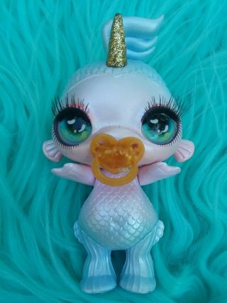 Poopsie Sparkly Critters Bubbles Unicorn Fish Figure Ultra Rare Pacifier MGA 4 