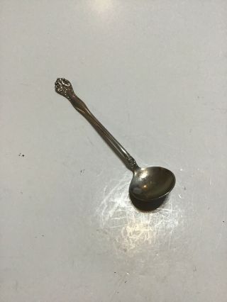 Antique Silver: W.  R.  Hallmarked Salt Spoon: Sterling?