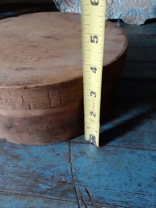 EARLY primitive antique WOODEN pantry spice box TREENWARE ' tbottom box 2