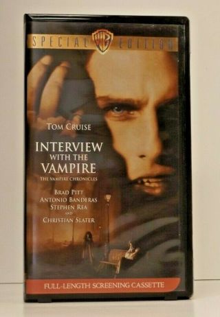 Interview With The Vampire Rare Screening Horror Vhs Special Edition Brad Pitt