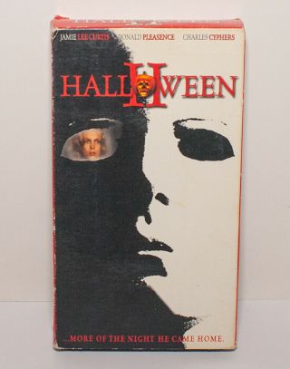 Halloween Ii 2 Vhs Horror Cult 2001 Universal Rare Cover Michael Myers Slasher