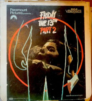 Friday The 13th Part 2 Ced Disc - Very Rare Horror
