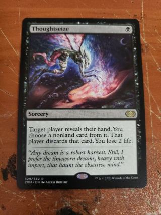 X1 Magic The Gathering Double Masters Thoughtseize Pack Fresh