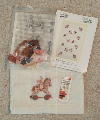 Antique Toys Baby Afghan Counted Cross Stitch Kit Candamar Something Special