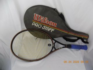 Wilson Pro Staff 125 Graphite Kevlartennis Racket 4 3/8 Rare W/ Case