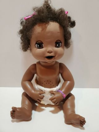 B1 Rare 2006 Hasbro Baby Alive Soft Face African American Interactive Doll Talks