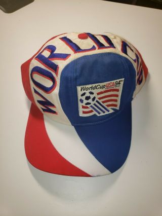 Vintage Twins Usa Soccer Hat Rare 1994 World Cup Soccer Snapback Red Blue White