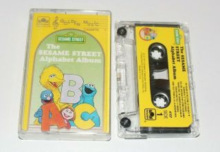 The Sesame Street Alphabet Album.  Golden Music Cassette Htf Rare Kids Big Bird