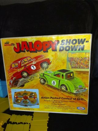 Rare Vintage 1970 Ideal Mini Motorific Jalopy Showdown Set Near W/cars