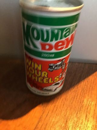 Rare Canadian 280ml Mountain Dew Can.  Prize Winning Can.