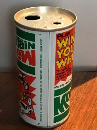 Rare Canadian 280ml Mountain Dew Can.  Prize Winning Can. 2