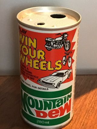 Rare Canadian 280ml Mountain Dew Can.  Prize Winning Can. 3