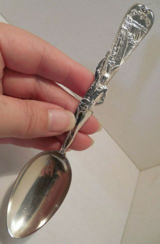 Antique Sterling Silver Native American/niagara Handle Spoon By Howard Sterling