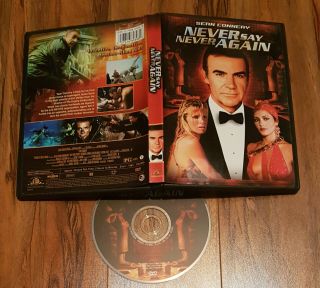 /1411\ Never Say Never Again Mgm Dvd Rare & Oop (007 James Bond,  Sean Connery)
