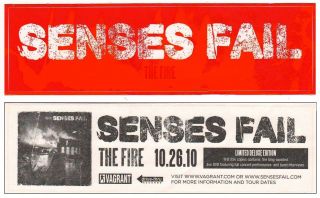 Senses Fail The Fire Ltd Ed Discontinued Rare Sticker,  Punk Rock Stickers