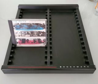 Benchmark Music Cd Rack Tray Holds 30 - Display Stand - Og Dj Rare