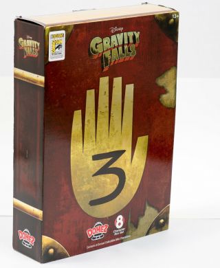 Disney Gravity Falls 8 Character Box Set 2017 Sdcc Exclusive Domez Rare