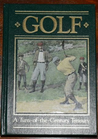 ☆RARE LEATHER BOUND GOLD - EDGE BOOK:GOLF:A TURN OF THE CENTURY TREASURY - HISTORY ☆ 3