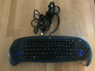 Rare Sony Playstation 2 Logitech Netplay Controller & Keyboard G - X2b6 Ps2