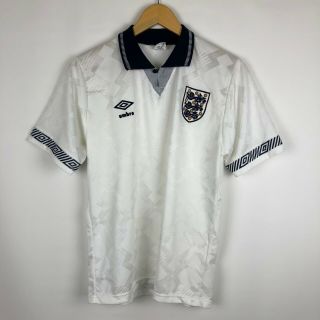 Vintage England National Team 1990 1992 Football Shirt Soccer Jersey Rare Umbro