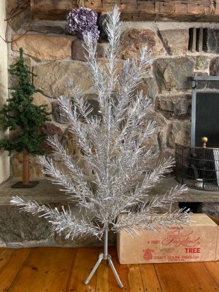 Rare Vintage Aluminum Fairyland 4 Foot Christmas Tree 5004