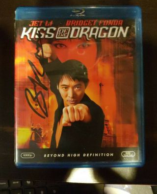 Kiss Of The Dragon Blu Ray Rare Autographed By Bridget Fonda