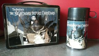 Neca Nightmare Before Christmas Metal Lunchbox/thermos Rare